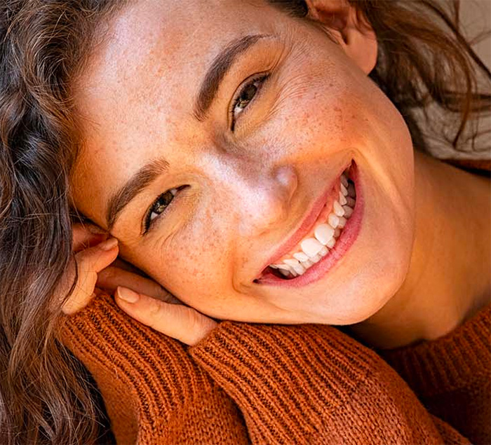 Smiling patient